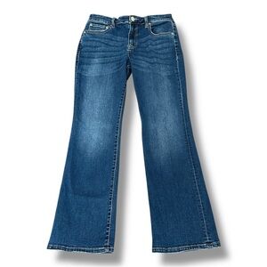Aeropostale Dark Wash Curvy Mid Rise Bootcut Jeans sz 6 Short